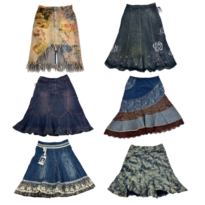 vintage古着73复古美式Y2K千禧辣妹亚比牛仔百褶裙网红蛋糕裙伞裙,女装/女士精品,半身裙,淘宝优惠券,粉丝福利购,淘宝优惠卷