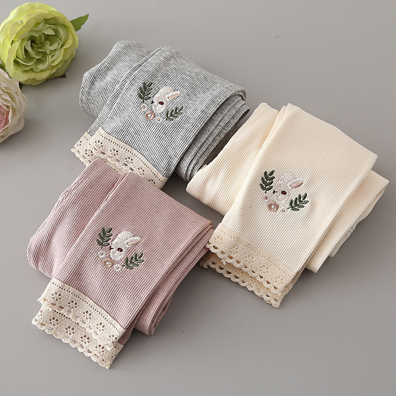 女童打底裤春秋新款外穿百搭新款洋气儿童夏季女孩裤子女宝宝长裤