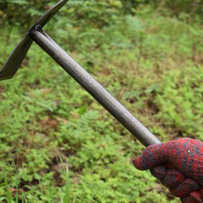 小锄头种菜家用挖土翻地刨笋子除草两用镐头园林园艺农用锄头包邮
