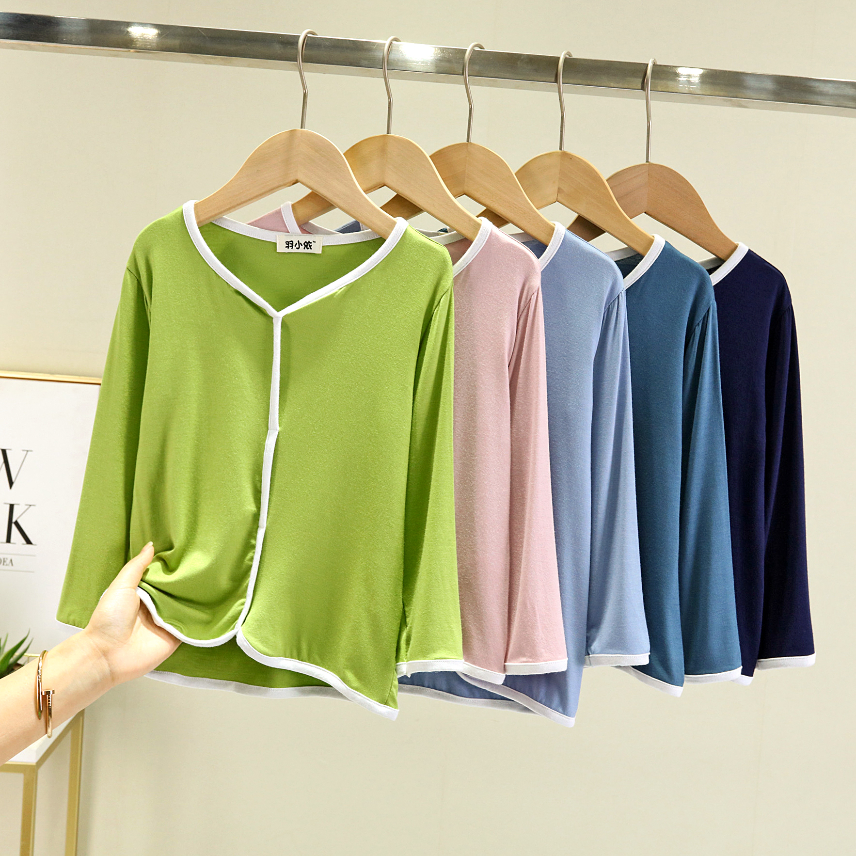 儿童莫代尔透气家居上衣