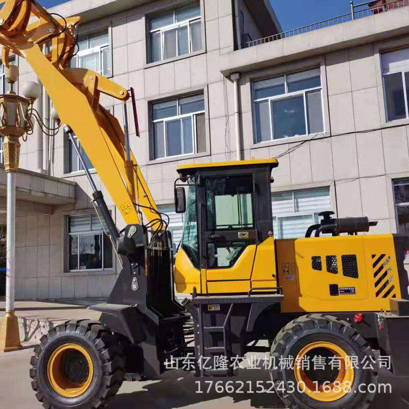 轮胎式木材抓草抓木机 30型建筑工程铲车 工厂沙石料装载机