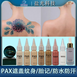 PAX纹身遮盖贴神器影视特效化妆颜料 遮疤白斑胎记遮瑕膏防水防蹭