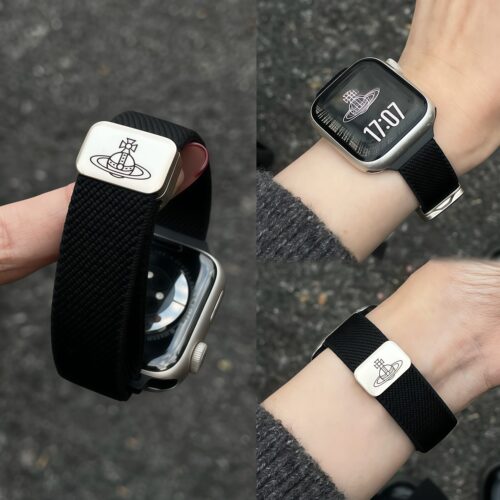 细款平纹尼龙土星扣iWatch表带 适用AppleWatch苹果手表S1-S11/SE