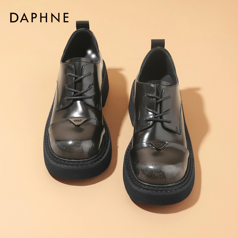 达芙妮爆款推荐！皮鞋厚底大头鞋