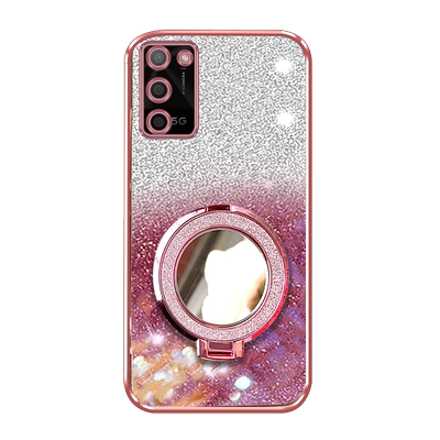 OPPOA56硅胶高档手机壳镜子支架