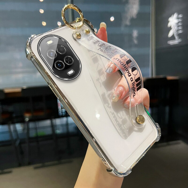 适用于透明字母腕带华为nova15手机壳15Pro女款14Ultra全包边13Pro软壳12Pro防摔12活力网红11Pro精孔10/9/8