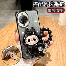 适用于华为NOVA14ULTRA手机壳曲面屏防摔超薄MRT-AL10时尚高档女款支架软壳nova14ultra新款带镜子Huawei挂绳