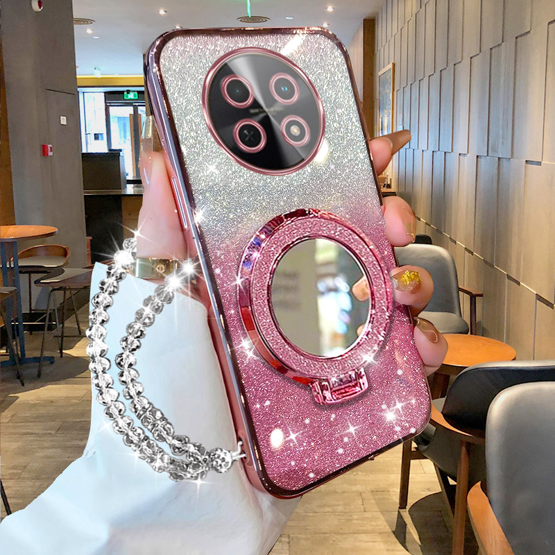 华为畅享70Pro硅胶高档支架软壳