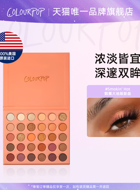 COLOURPOP（美国）烟熏哑光大地色Smokin' Hot彩妆眼影盘新手眼影