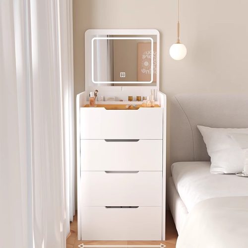 迷你智能隐翻盖式梳妆台小户型