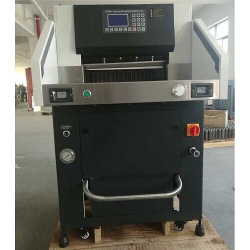 5208A重型液压双丝杆切纸机 厚度8公分程控液压切纸机 自动切纸机