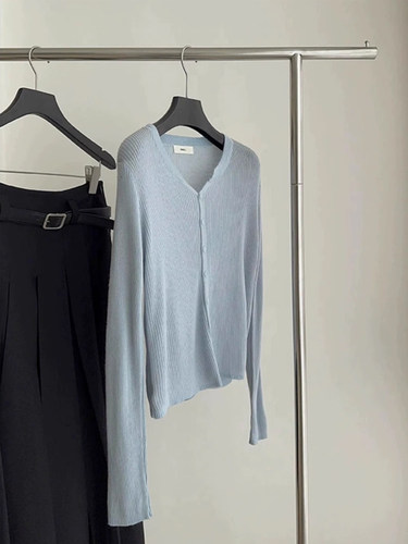 冰丝亚麻针织防晒开衫女薄款