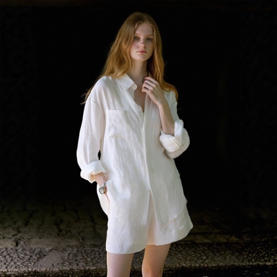 【送运费险】白色亚麻防晒套装女