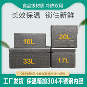 epp小号车载便携商用摆摊食堂饭菜保鲜冷藏高密度保温箱304份数盆