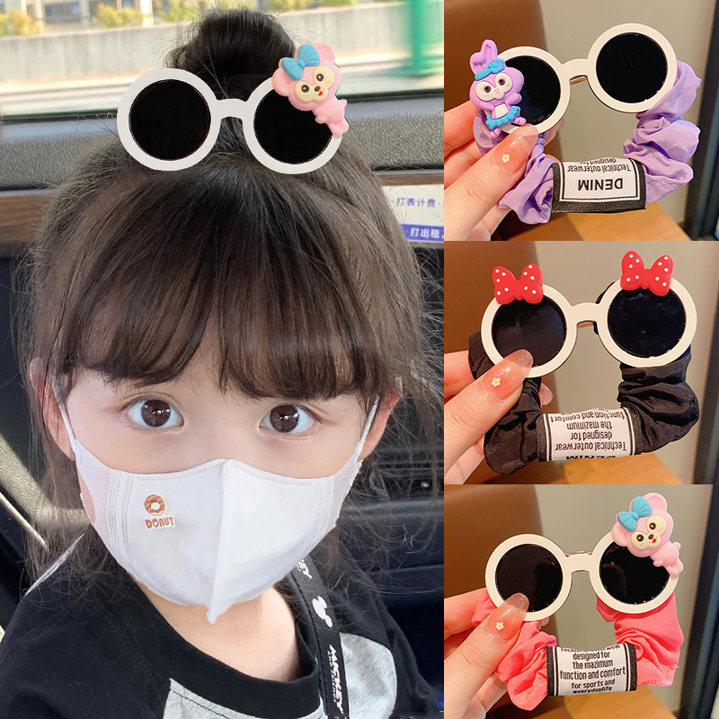儿童墨镜大肠发圈女孩扎头发头绳