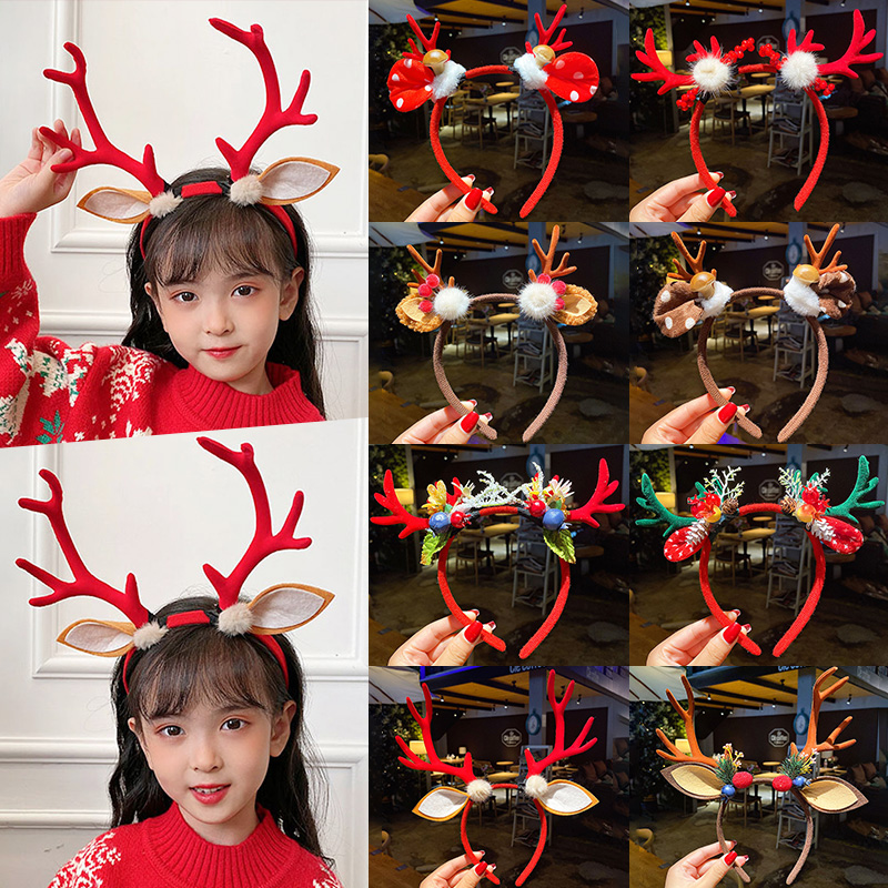 小女孩圣诞节日装扮发卡头饰