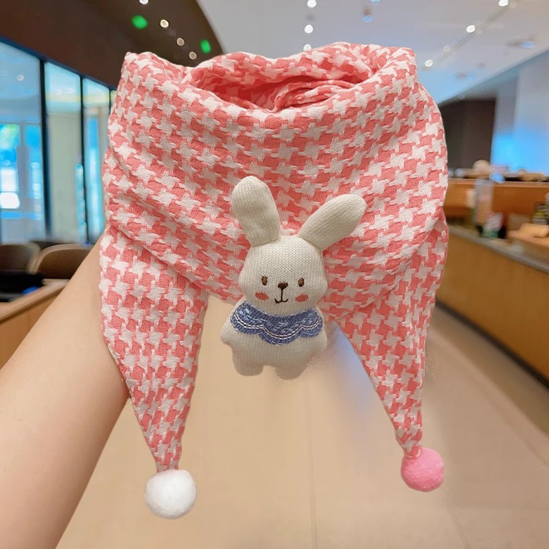 儿童防风三角巾冬季围脖