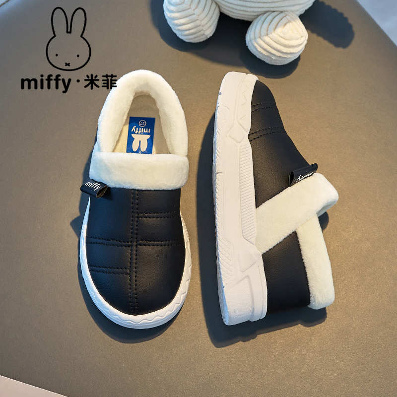 Miffy米菲童鞋女童运动鞋2025新款加绒冬季小女孩跑步鞋儿童棉鞋