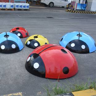 仿真昆虫七星瓢虫玻璃钢雕塑甲虫大摆件户外园林景观庭院草坪装饰