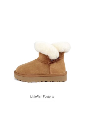 【厚底牛角扣】4CM｜羊皮毛一体雪地靴增高轻便保暖新款冬季女鞋