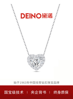 DEINO黛诺铂金钻石项链女经典高级轻奢设计项链送女朋友礼物