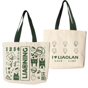 【官方正版】辽宁飞豹男篮 | 辽篮本钢卡通球员帆布包时尚休闲