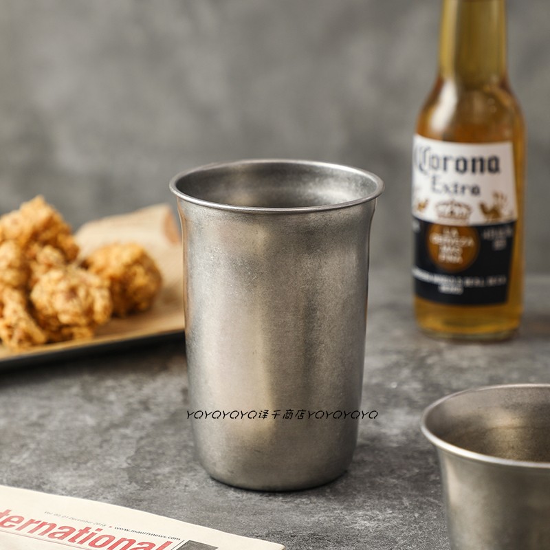 食品级304水杯冷饮果汁杯啤酒杯