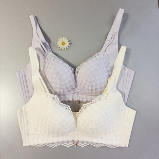 香蜜闺秀B杯薄款 2012008健康棉无钢圈聚拢塑适文胸提托收副乳内衣