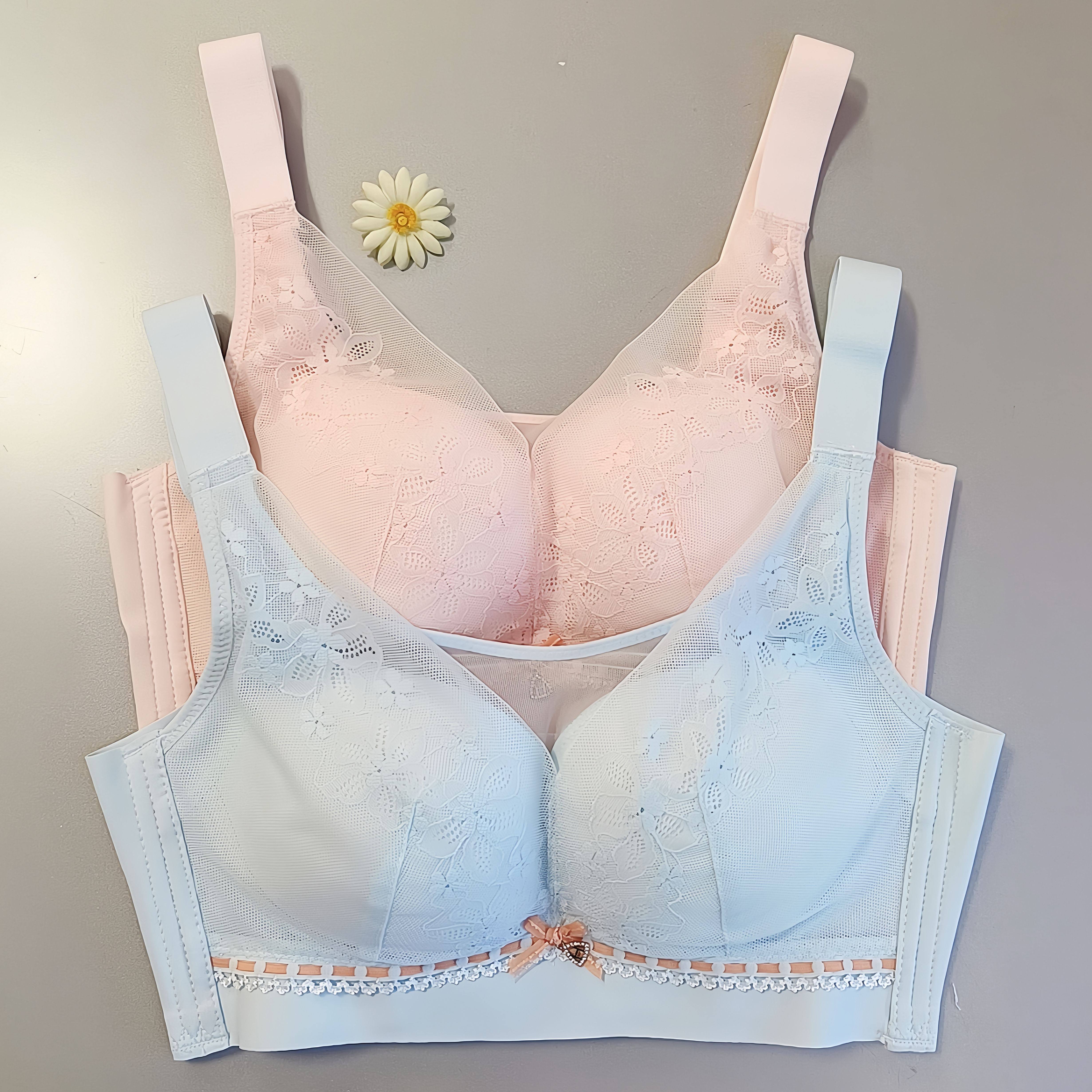 香蜜闺秀c杯薄款24212078亲肤绵无钢圈文胸四排扣蕾丝聚拢内衣