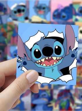 118张星际宝贝史迪仔贴纸卡通可爱史迪奇周边手账桌面笔记本贴画