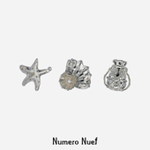 Nuef 贝壳海星许愿瓶组合三件套耳钉 系列 Alle Sirene