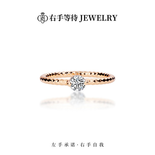 右手等待女铜欧美莫桑石戒指钻戒
