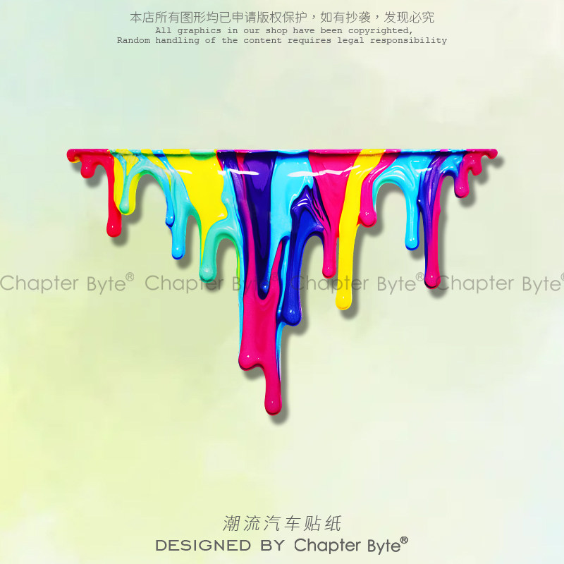 不留痕不留胶不掉色防水防晒车贴