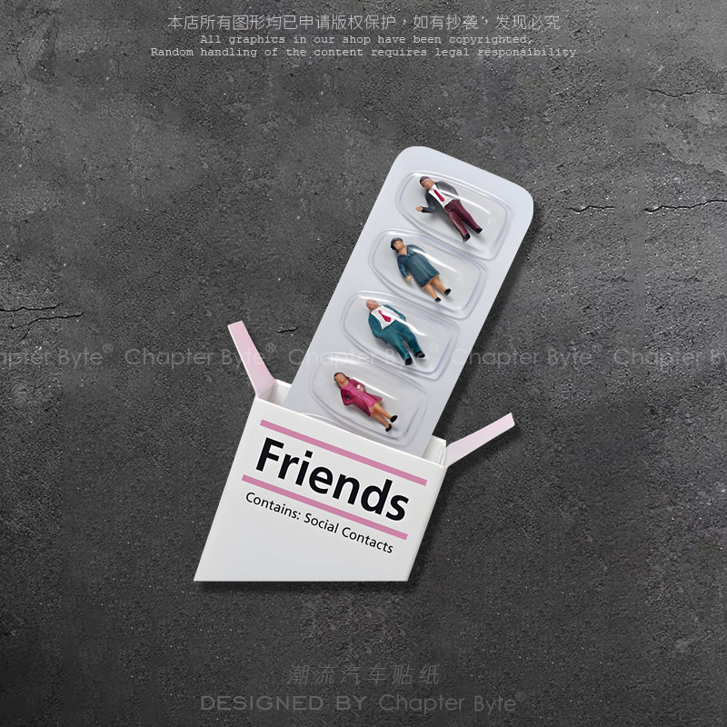 不留痕不留胶容易撕防水防晒车贴