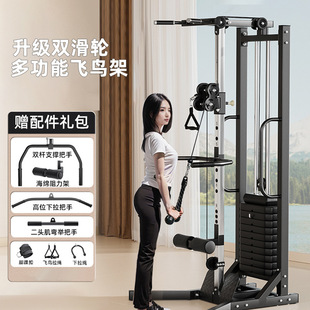 单边飞鸟龙门架高位下拉综合训练器引体向上架家用多功能健身器材