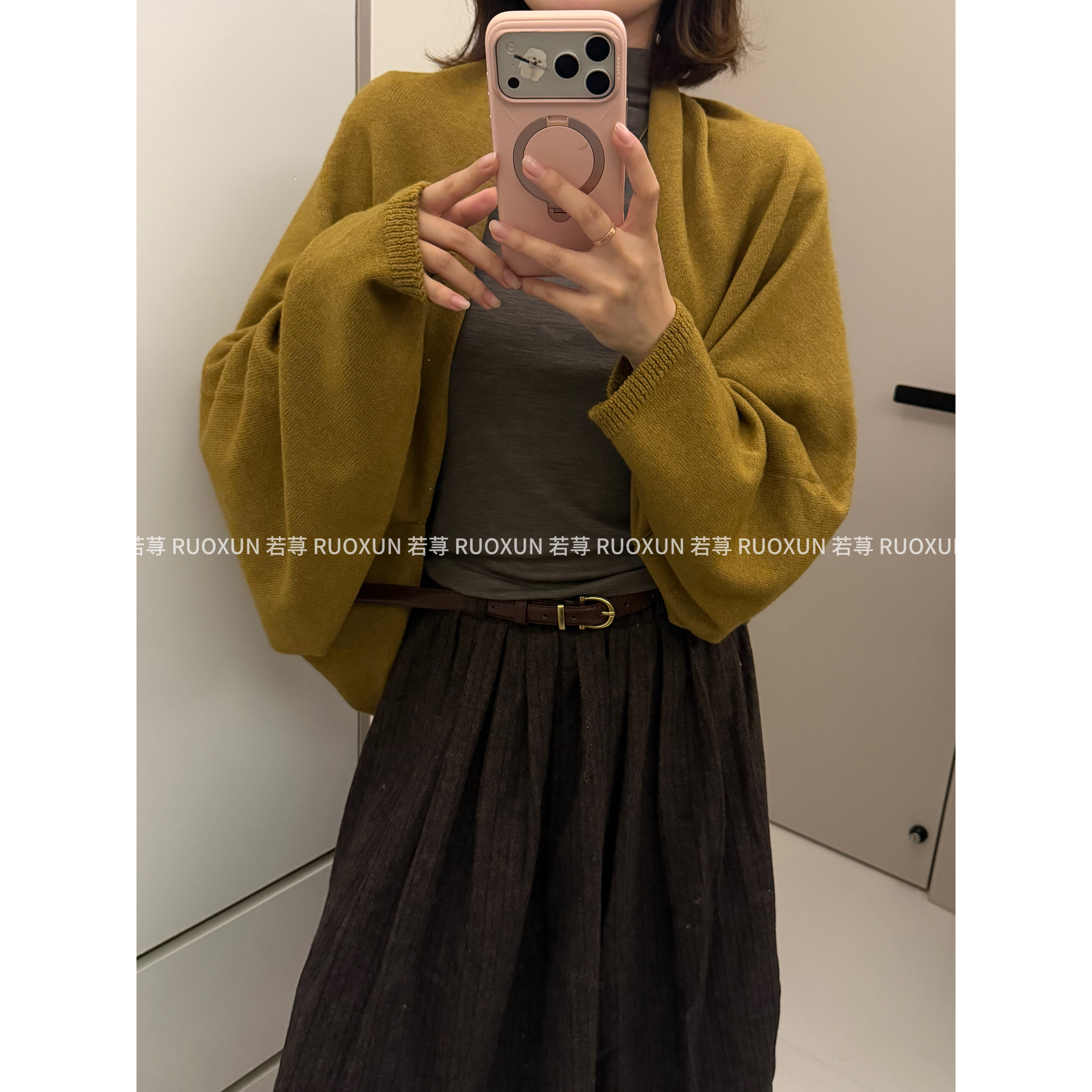 洋气百搭披肩罩衫慵懒风叠穿外搭