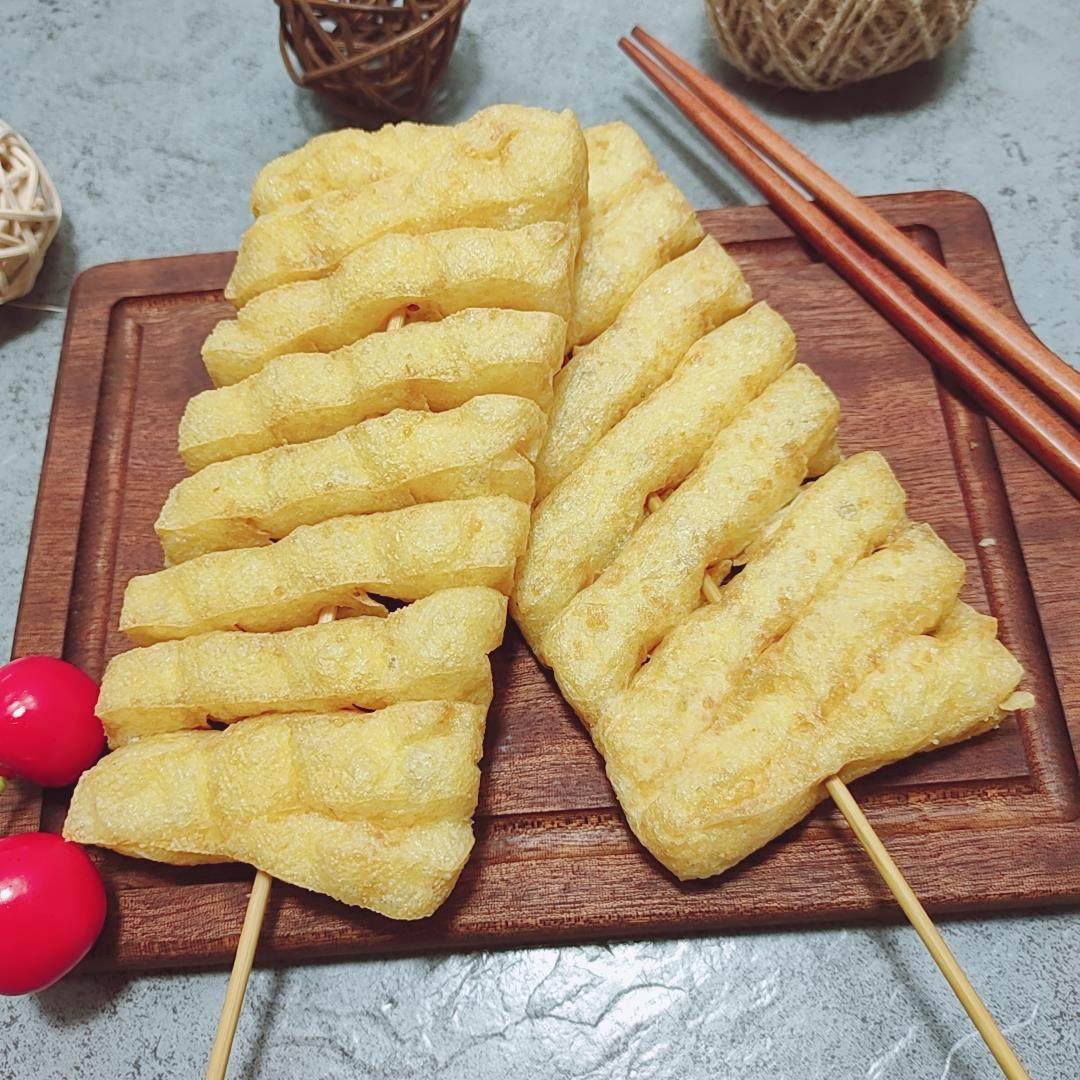 豆腐串干串兰花干豆排豆制品麻辣烫鸡汁油豆腐商用烧烤水煮串食材