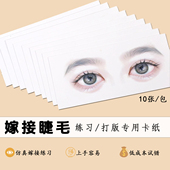 工具初学者练习模具新手嫁接辅助提升模板 打版 睫毛卡纸美睫店款 式