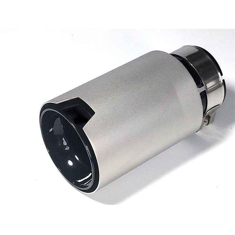 厂家直供汽车排气管适用于宝马改装不锈钢尾喉声浪通用黑银款