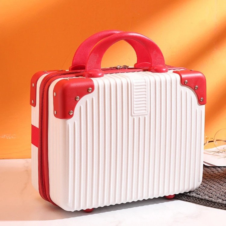 新款韩版复古手提箱女学生小化妆箱14寸abs迷你行李箱礼品收纳箱