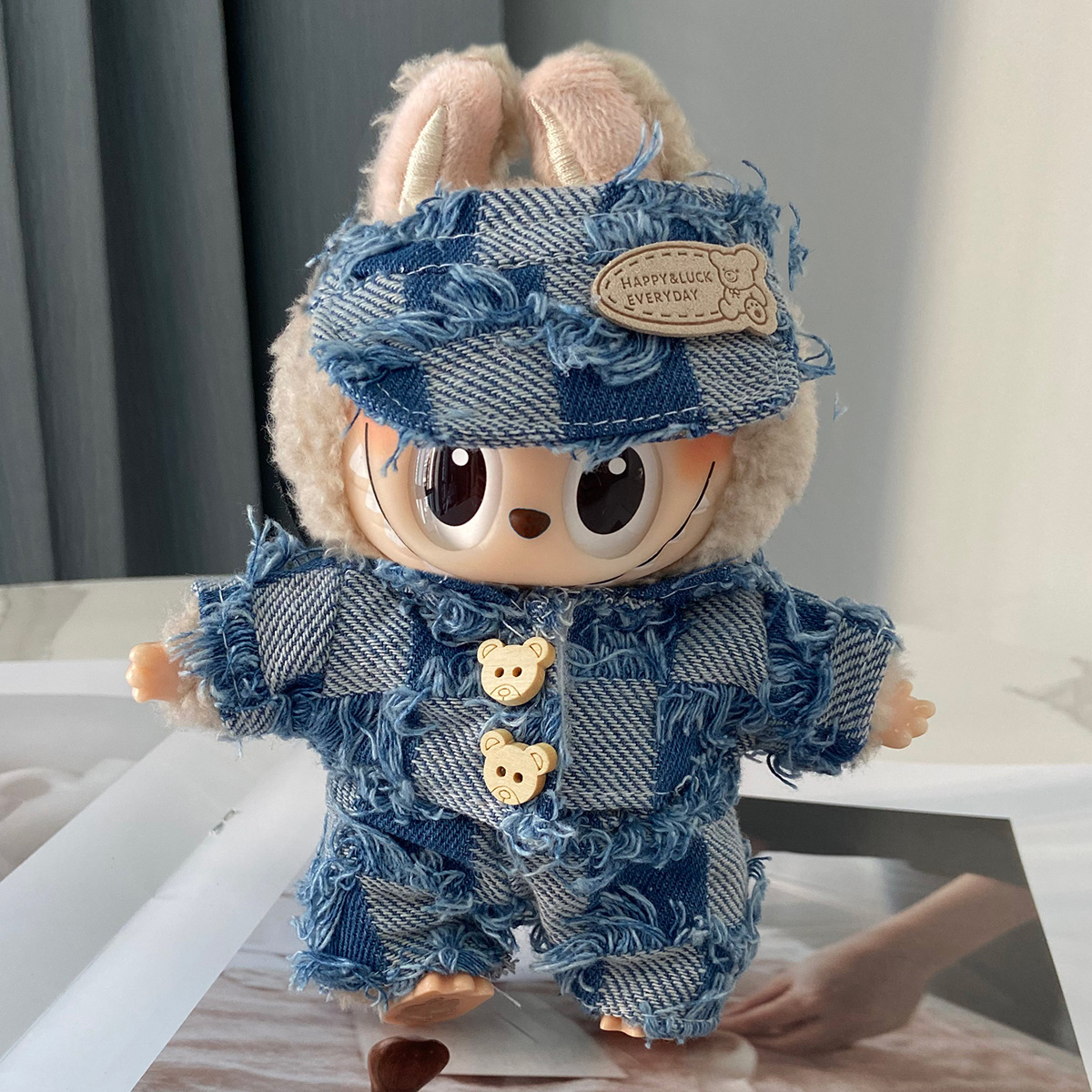 labubu娃衣拉布布衣服17cm一二三代毛绒搪胶公仔换装裙子着替套装