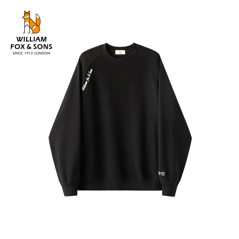 【限时清仓】英国小狐狸重磅圆领套头卫衣男字母刺绣设计上衣,男装,卫衣,淘宝优惠券,粉丝福利购,淘宝优惠卷