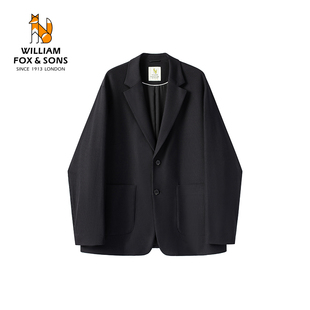 宽松休闲西服外套西装 英国小狐狸杜邦弹力复古经典 男 限时清仓