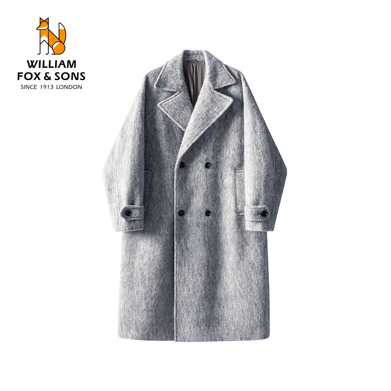 英国小狐狸秋冬双排扣加厚大衣