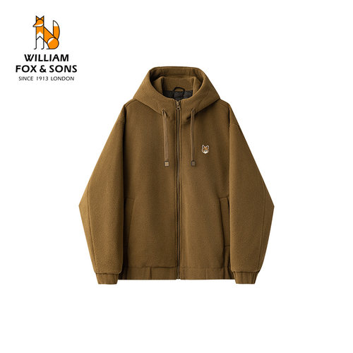 英国小狐狸连帽鹅绒内胆羽绒服