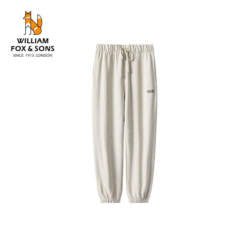 英国小狐狸2025秋季长绒棉亲肤休闲束脚卫裤男女款运动户外休闲裤