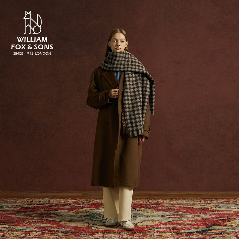 英国小狐狸中长款大衣男女款