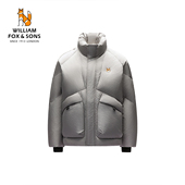 冬季 限时清仓 羽量化格纹机能运动宽松休闲拉链立领羽绒服外套