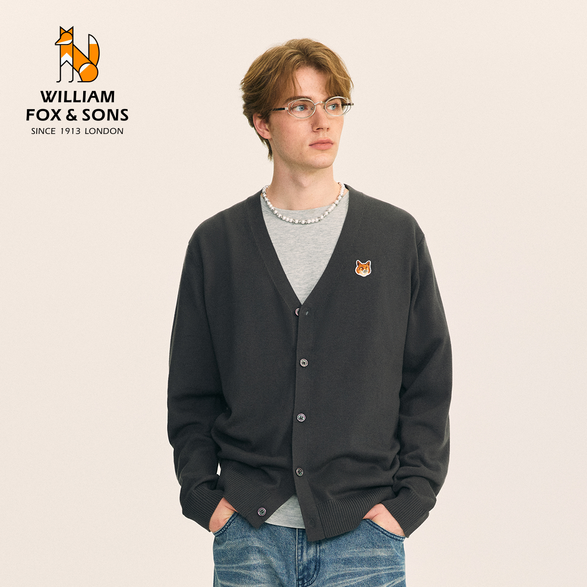 英国小狐狸复古针织开衫