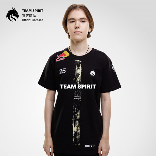 Team Spirit绿龙2025年正品选手队服CS2纯棉T恤donk同款昂恩电竞